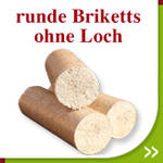 runde Briketts mit Loch